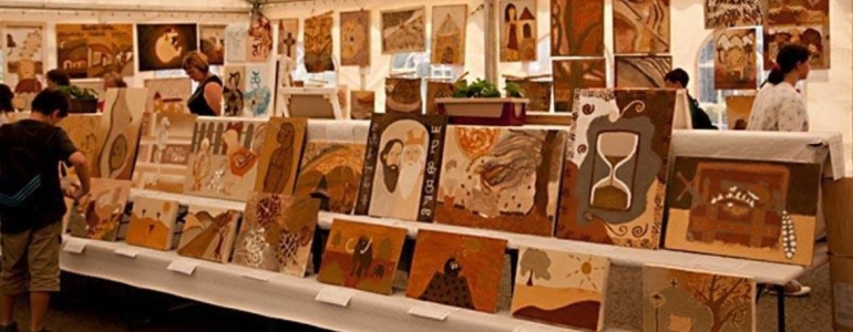 Výstava malířské soutěže Čarovné barvy země v Hodoníně