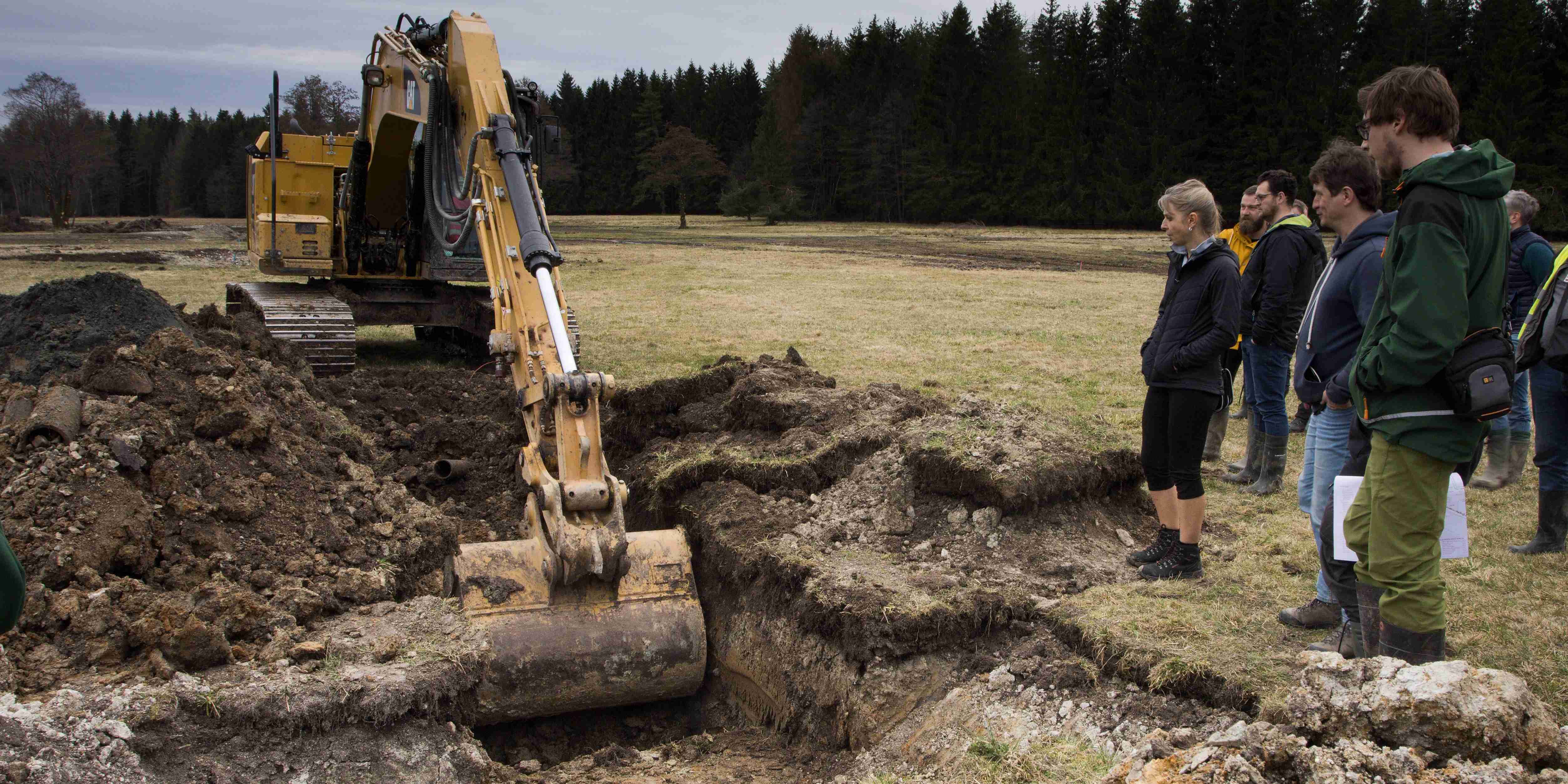 Odstraňování meliorací v PR a EVL Maršálka. Foto Zuzana Růžičková